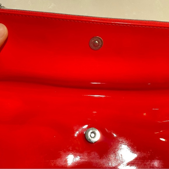 KENZO RED SHINNY MINI BAG POUCH MAKEUP BAG PURSE - Picture 7 of 13